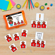 Load image into Gallery viewer, Short Vowel Themed Phonics Task Cards - SOR Aligned GROWING BUNDLE