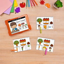 Load image into Gallery viewer, Short Vowel Themed Phonics Task Cards - SOR Aligned GROWING BUNDLE
