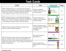 Load image into Gallery viewer, 4th Grade Math Task Cards - CCSS Aligned