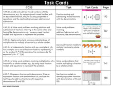 Load image into Gallery viewer, 4th Grade Math Task Cards - CCSS Aligned