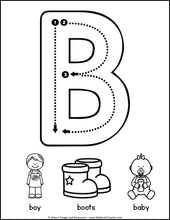 Load image into Gallery viewer, Letter Tracing Cards - Beginning Sounds Alphabet Practice