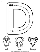 Load image into Gallery viewer, Letter Tracing Cards - Beginning Sounds Alphabet Practice