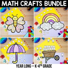 Load image into Gallery viewer, Math Crafts YEAR-LONG MEGA BUNDLE K-4th Grade