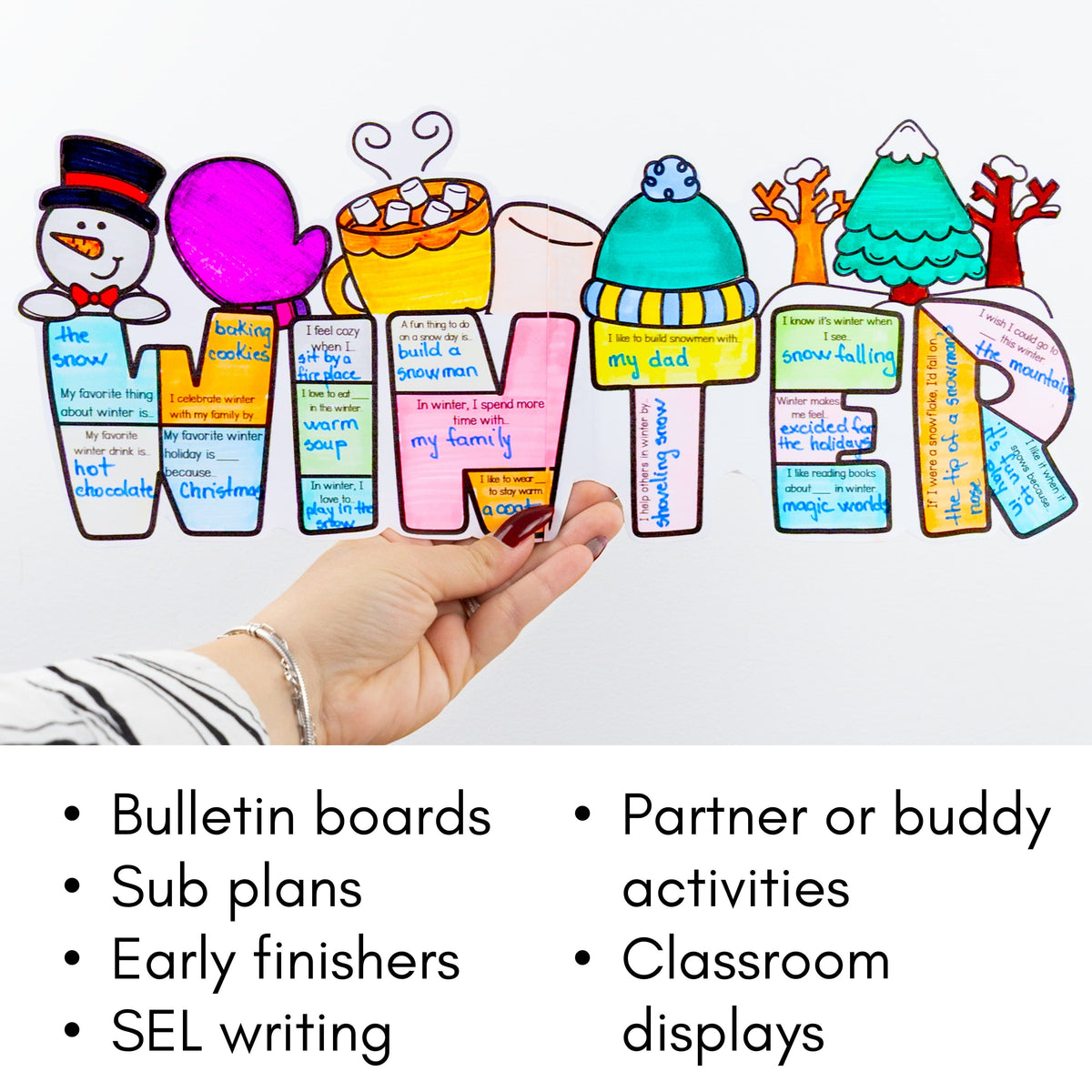 Winter Writing Craft Writing Prompts and Bulletin Board – My Nerdy Teacher