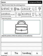 Load image into Gallery viewer, Read, Color, Build & Write Decodable Sentences