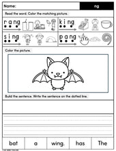 Load image into Gallery viewer, Read, Color, Build & Write Decodable Sentences