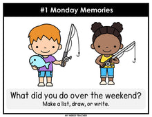 Load image into Gallery viewer, Morning Work Writing Prompts 1st Grade YEAR LONG BUNDLE - Google Slides & PowerPoint