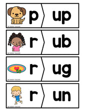 Load image into Gallery viewer, Onset and Rime Cards - Beginning Sounds and CVC Word Families