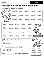 Load image into Gallery viewer, Real and Nonsense Word Fluency Practice