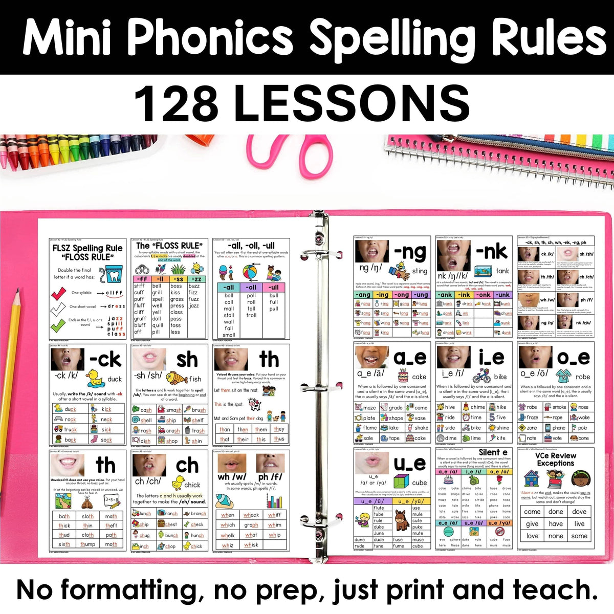 Phonics Helpers — Mini Phonics Rules for Student Notebooks