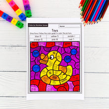 Load image into Gallery viewer, 587 Color by Number Sense Worksheets 1 to 20 YEAR-LONG BUNDLE