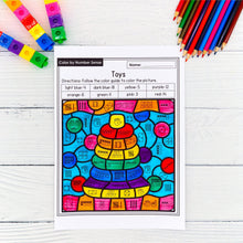 Load image into Gallery viewer, 587 Color by Number Sense Worksheets 1 to 20 YEAR-LONG BUNDLE