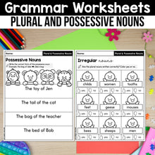 Load image into Gallery viewer, Grammar Worksheets MEGA BUNDLE K-2nd Grade