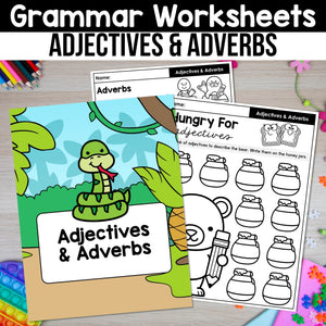 Grammar Worksheets MEGA BUNDLE K-2nd Grade