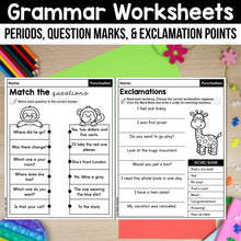 Load image into Gallery viewer, Grammar Worksheets MEGA BUNDLE K-2nd Grade
