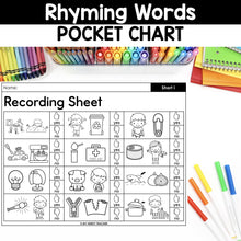 Load image into Gallery viewer, FREE Rhyming CVC Words Pocket Chart Bundle
