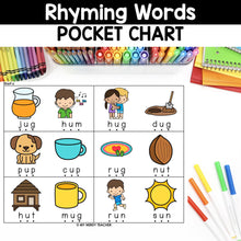 Load image into Gallery viewer, FREE Rhyming CVC Words Pocket Chart Bundle