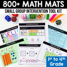 Load image into Gallery viewer, 800+ Math Mats and Graphic Organizers MEGA BUNDLE  - 1st to 4th Grade - Small Group Intervention Tool Kit