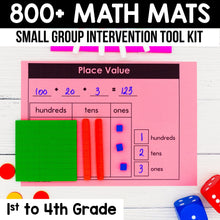Load image into Gallery viewer, 800+ Math Mats and Graphic Organizers MEGA BUNDLE  - 1st to 4th Grade - Small Group Intervention Tool Kit