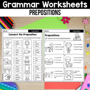 Grammar Worksheets MEGA BUNDLE K-2nd Grade