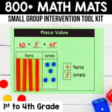 Load image into Gallery viewer, 800+ Math Mats and Graphic Organizers MEGA BUNDLE  - 1st to 4th Grade - Small Group Intervention Tool Kit