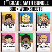 Load image into Gallery viewer, 1st Grade Math Worksheets MEGA BUNDLE