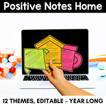 Load image into Gallery viewer, Positive Notes Home - YEAR-LONG Bundle - Editable