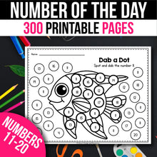 Load image into Gallery viewer, Buy3Get1 FREE B8 - Morning Bins, Kindergarten Centers, Digital Calendar, Numbers 0 to 20