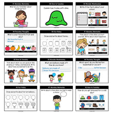 Load image into Gallery viewer, Morning Work Writing Prompts 2nd-3rd Grade YEAR LONG BUNDLE - Editable Google Slides &amp; PowerPoint
