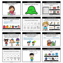 Load image into Gallery viewer, Morning Work Writing Prompts 2nd-3rd Grade YEAR LONG BUNDLE - Editable Google Slides & PowerPoint