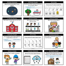 Load image into Gallery viewer, Morning Work Writing Prompts 2nd-3rd Grade YEAR LONG BUNDLE - Editable Google Slides & PowerPoint