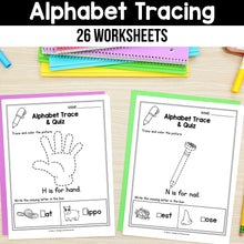 Load image into Gallery viewer, Alphabet Tracing Practice Worksheets