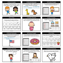 Load image into Gallery viewer, Morning Work Writing Prompts 2nd-3rd Grade YEAR LONG BUNDLE - Editable Google Slides &amp; PowerPoint