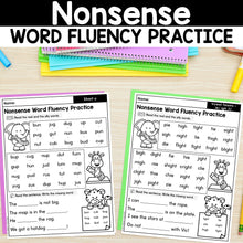 Load image into Gallery viewer, Real and Nonsense Word Fluency Practice