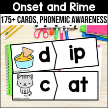 Load image into Gallery viewer, Onset and Rime Cards - Beginning Sounds and CVC Word Families