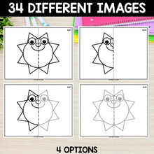Load image into Gallery viewer, Symmetry Drawing Activities