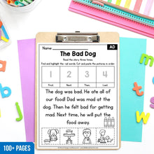 Load image into Gallery viewer, Buy3Get1 FREE B9 - Phonics Books, CVC Word Families, Sequencing, Alphabet Crafts