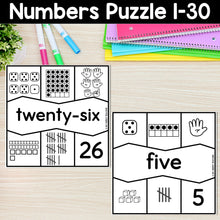 Load image into Gallery viewer, Numbers Puzzle 1-30
