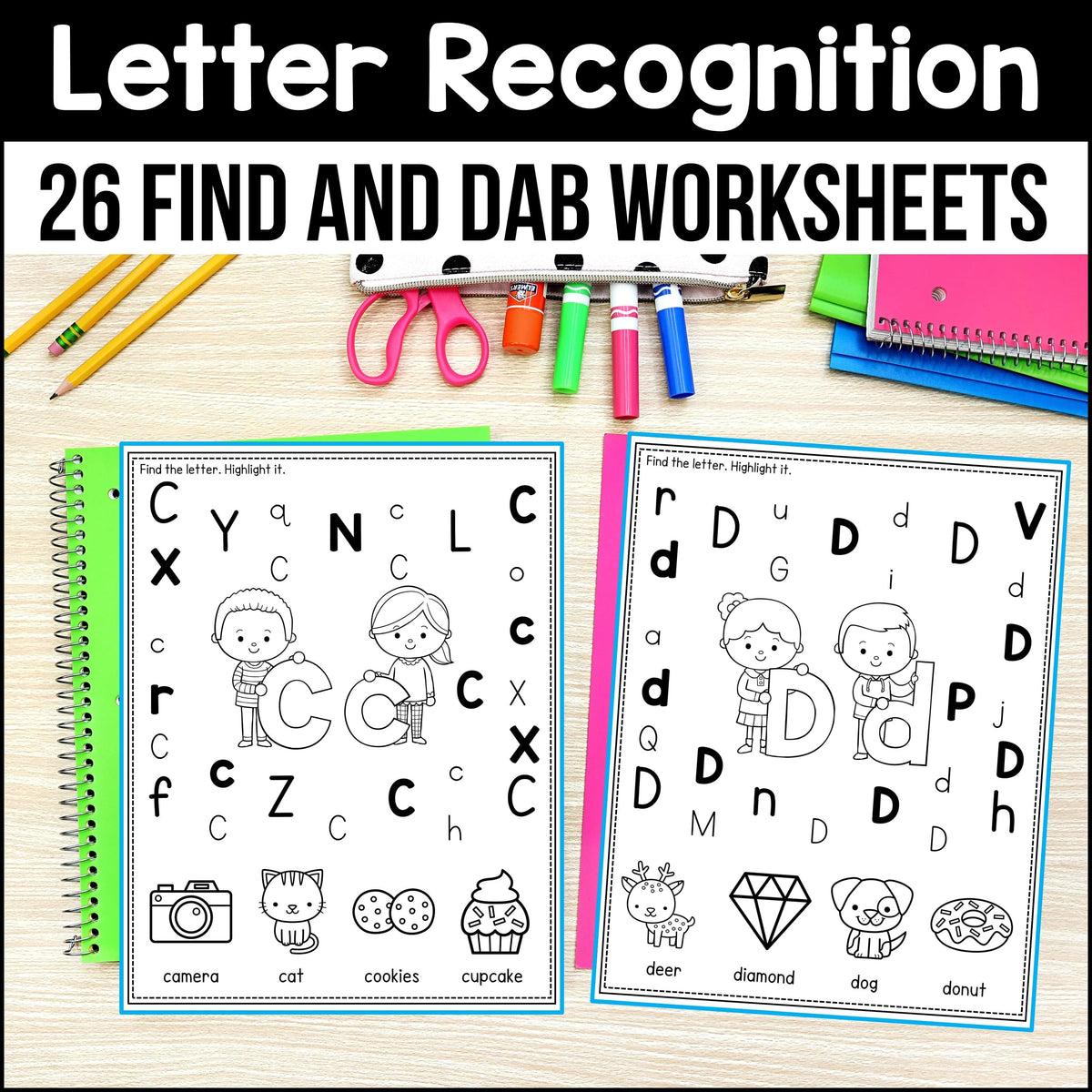 Letter Recognition Worksheets – My Nerdy Teacher