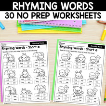 Load image into Gallery viewer, Rhyming Worksheets