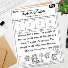 Load image into Gallery viewer, Buy3Get1 FREE B9 - Phonics Books, CVC Word Families, Sequencing, Alphabet Crafts