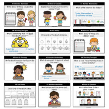 Load image into Gallery viewer, Morning Work Writing Prompts 2nd-3rd Grade YEAR LONG BUNDLE - Editable Google Slides & PowerPoint