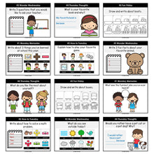 Load image into Gallery viewer, Morning Work Writing Prompts 2nd-3rd Grade YEAR LONG BUNDLE - Editable Google Slides & PowerPoint