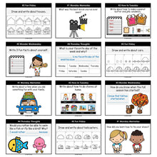 Load image into Gallery viewer, Morning Work Writing Prompts 2nd-3rd Grade YEAR LONG BUNDLE - Editable Google Slides & PowerPoint