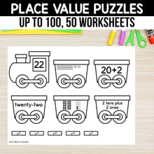 Load image into Gallery viewer, 50 Place Value Craft - Numbers to 100