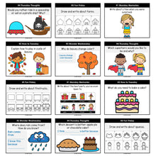 Load image into Gallery viewer, Morning Work Writing Prompts 2nd-3rd Grade YEAR LONG BUNDLE - Editable Google Slides & PowerPoint