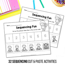 Load image into Gallery viewer, Buy3Get1 FREE B9 - Phonics Books, CVC Word Families, Sequencing, Alphabet Crafts