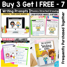 Load image into Gallery viewer, Buy3Get1 FREE B7 - Morning Work, Writing Prompts, Label & Write, Phonics Directed Drawing