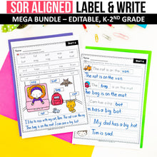 Load image into Gallery viewer, Buy3Get1 FREE B7 - Morning Work, Writing Prompts, Label & Write, Phonics Directed Drawing