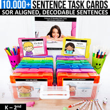Load image into Gallery viewer, 10,000+ Decodable Sentences Task Cards - SOR Aligned MEGA BUNDLE